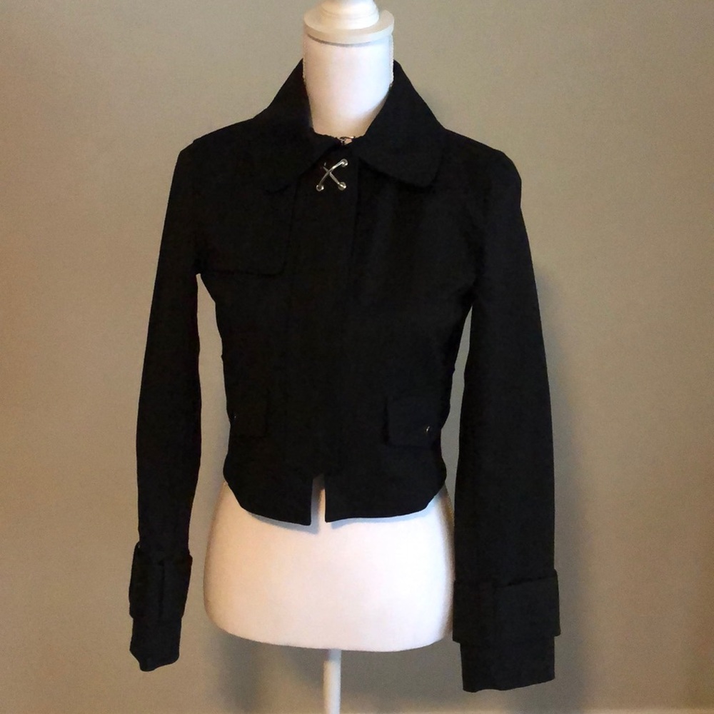 Etcetera Black Zip Front Jacket - image 1